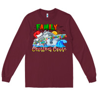 Burgundy family 2024 christmas cruise Long Sleeve Tee - CowhideDigitalArt