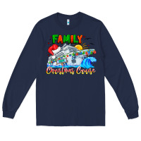 Navy family 2024 christmas cruise Long Sleeve Tee - CowhideDigitalArt