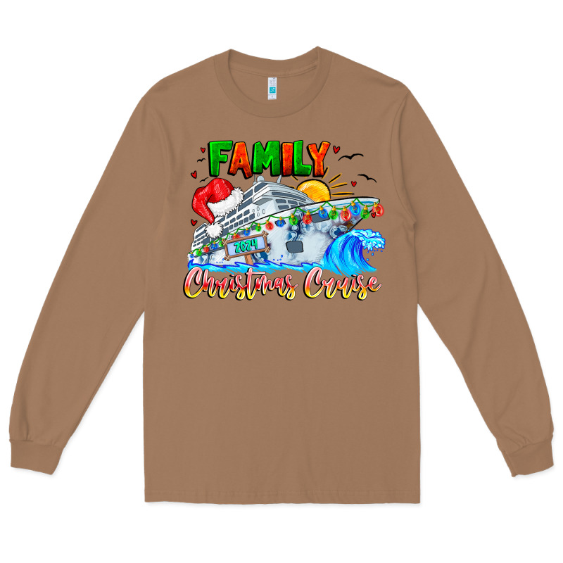 Family 2024 Christmas Cruise Long Sleeve Tee by CowhideDigitalArt | Teevron