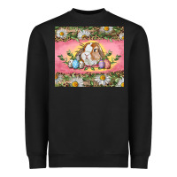 Black Easter bunny and eggs Heavyweight Sweatshirt - RanaPortraitStore