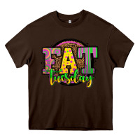 Chocolate Brown mardi gras fat tuesday Heavy Core Tee - OliviaCreatesArt