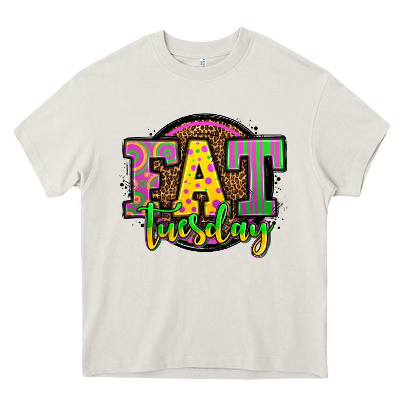 Mardi Gras Fat Tuesday Heavy Core Tee by OliviaCreatesArt | Teevron