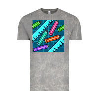 Cloud Rock school pencil seamless pattern Vintage Tee - BundleAndBundleShop