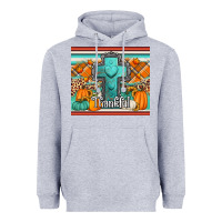 Heather Grey fall thankfull cross Heavyweight Hoodie - Jasminsmagicworld