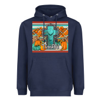 Navy fall thankfull cross Heavyweight Hoodie - Jasminsmagicworld