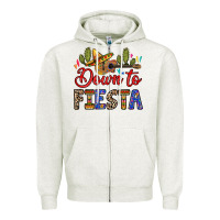 Oatmeal Heather Down to fiesta Zipper Hoodie - RanaPortraitStore