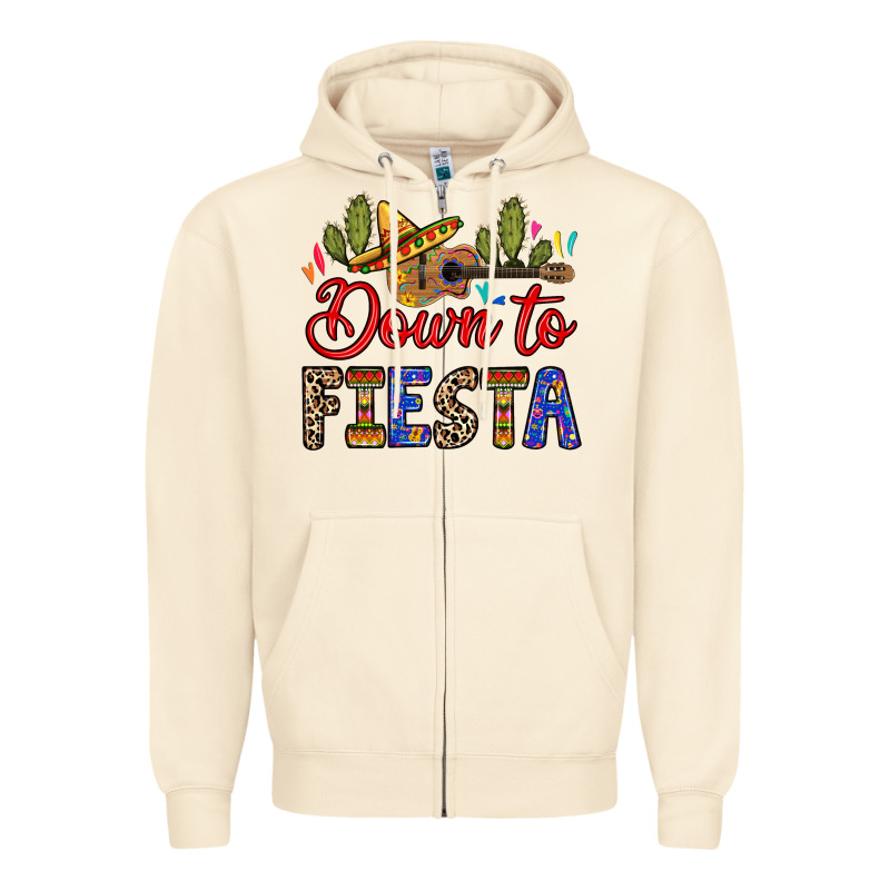 Down To Fiesta Zipper Hoodie by RanaPortraitStore | Teevron