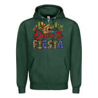 Sports Green Down to fiesta Zipper Hoodie - RanaPortraitStore