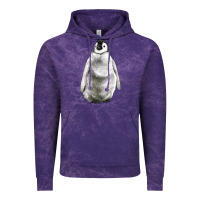 Cloud Purple baby penguin Vintage Hoodie - LillyAllenDesigns