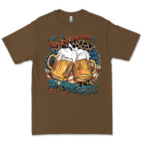 Cacao I'm not drunk i'm patriotic Premium Tee - FaDigitalArtStudio