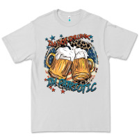 Dove Grey I'm not drunk i'm patriotic Premium Tee - FaDigitalArtStudio
