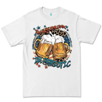 White I'm not drunk i'm patriotic Premium Tee - FaDigitalArtStudio