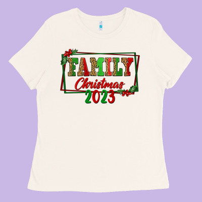 Family Christmas 2023 Ladies Tee Designed By Fadigitalartstudio