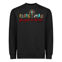 Black christmas for god so loved john 3 16 Heavyweight Sweatshirt - Jasminsmagicworld