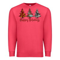 Cardinal happy holidays christmas trees Premium Sweatshirt - Jasminsmagicworld