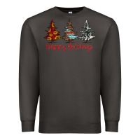 Smoke happy holidays christmas trees Premium Sweatshirt - Jasminsmagicworld