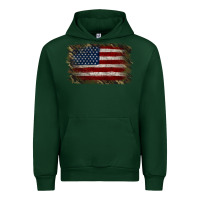Foreset Green Camouflage Usa Flag Background Urban Hoodie - Jasminsmagicworld