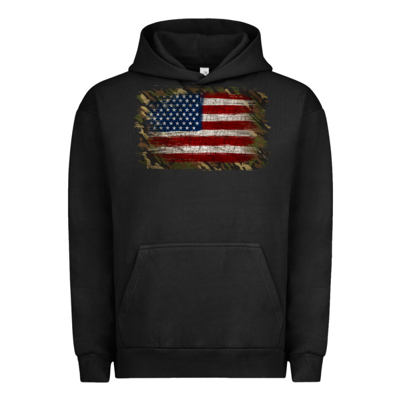 Camouflage Usa Flag Background Urban Hoodie by Jasminsmagicworld | Teevron