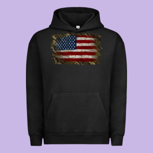 Camouflage Usa Flag Background Urban Hoodie Designed By Jasminsmagicworld