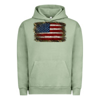 Pigment Oil Green Camouflage Usa Flag Background Urban Hoodie - Jasminsmagicworld