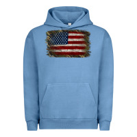 Pigment Pebble Blue Camouflage Usa Flag Background Urban Hoodie - Jasminsmagicworld