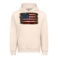 Sandshell Camouflage Usa Flag Background Urban Hoodie - Jasminsmagicworld