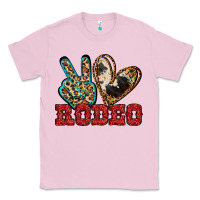 Bubblegum Pink Peace Love Rodeo Classic Tee - Jasminsmagicworld