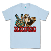 Dusty Blue Peace Love Rodeo Classic Tee - Jasminsmagicworld