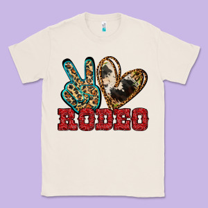 Peace Love Rodeo Classic Tee Designed By Jasminsmagicworld