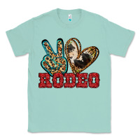 Seafoam Peace Love Rodeo Classic Tee - Jasminsmagicworld