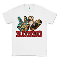 White Peace Love Rodeo Classic Tee - Jasminsmagicworld