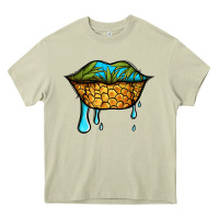 Mossy summer vibes pineapple lips Heavy Core Tee - Jasminsmagicworld