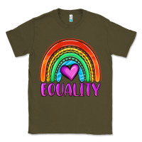 Army Green equality rainbow Classic Tee - OliviaCreatesArt