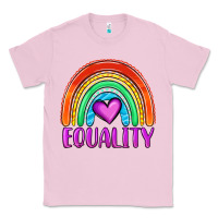 Bubblegum Pink equality rainbow Classic Tee - OliviaCreatesArt