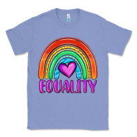 Colony Blue equality rainbow Classic Tee - OliviaCreatesArt