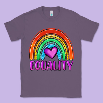 Equality Rainbow Classic Tee Designed By Oliviacreatesart