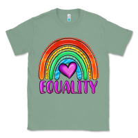 Sage equality rainbow Classic Tee - OliviaCreatesArt