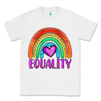 White equality rainbow Classic Tee - OliviaCreatesArt