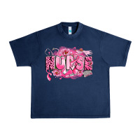 Navy breast cancer nurse Urban Heavy Tee - LillyAllenDesigns
