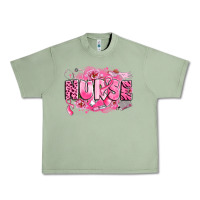 Oil Green breast cancer nurse Urban Heavy Tee - LillyAllenDesigns