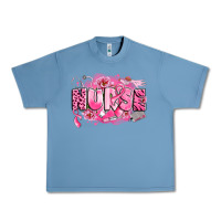 Pebble Blue breast cancer nurse Urban Heavy Tee - LillyAllenDesigns