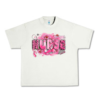 Pistachio breast cancer nurse Urban Heavy Tee - LillyAllenDesigns