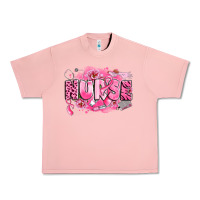 Salmon breast cancer nurse Urban Heavy Tee - LillyAllenDesigns