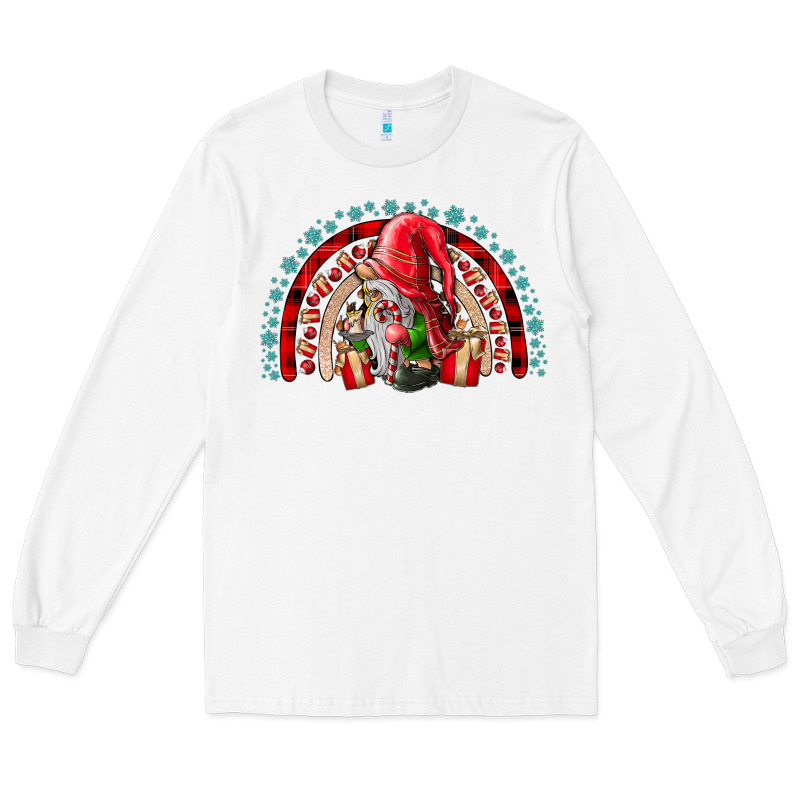 Festive Gnome With Gifts Long Sleeve Tee by CowhideDigitalArt | Teevron