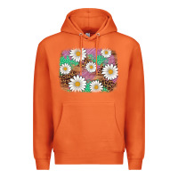 Carrot easter daisy background Premium Hoodie - Artiststas