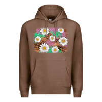 Chestnut easter daisy background Premium Hoodie - Artiststas