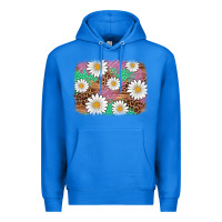 True Royal easter daisy background Premium Hoodie - Artiststas