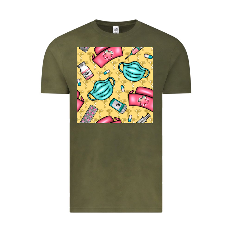 Nurse Medicine Seamless Pattern Vintage Tee by BundleAndBundleShop | Teevron