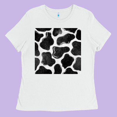 Cow Seamless Pattern Ladies Tee Designed By Bundleandbundleshop