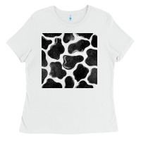 White cow seamless pattern Ladies Tee - BundleAndBundleShop